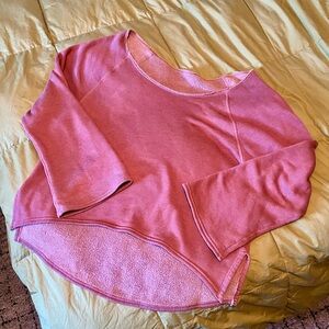 Hard Tail Forever Long Sleeve Raglan Sherpa Sweatshirt Size Medium